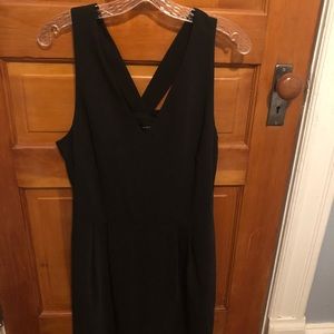 Banana Republic Open Bow Back Black Sundress